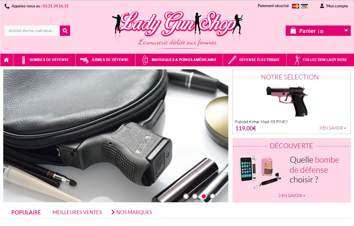 LadyGunShop dans 100% Mag